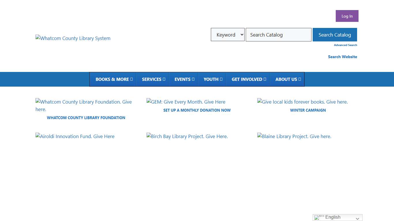 Give – Whatcom County Library System
